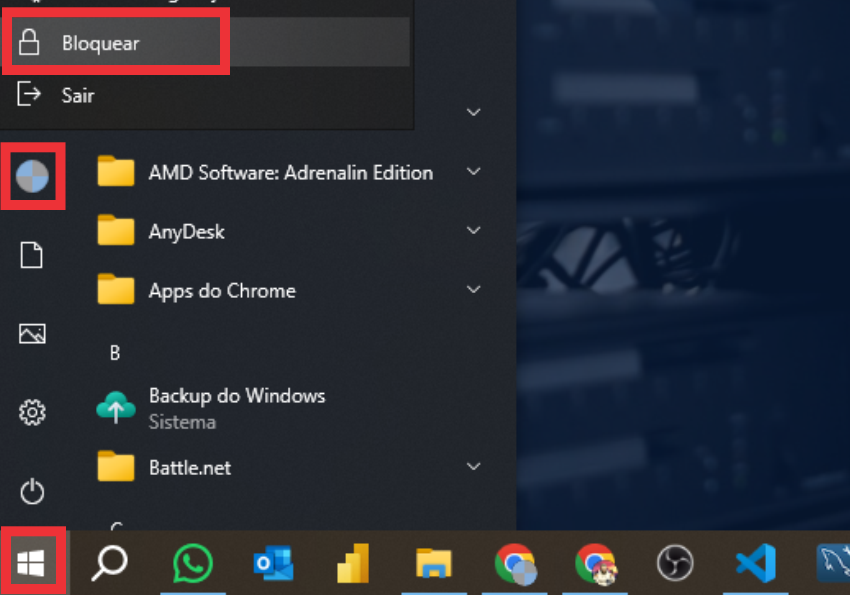 3 maneiras de bloquear um computador com Windows 10